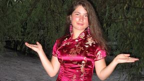 a beautiful girl with a creamy pussy gets an orgasm and squirts from a vibrator