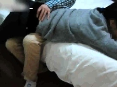 Firm OTK spanking for Chinese stepdaughter 21