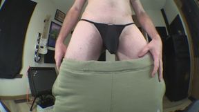 Solo Masturbation with Vibrating Butt Plug