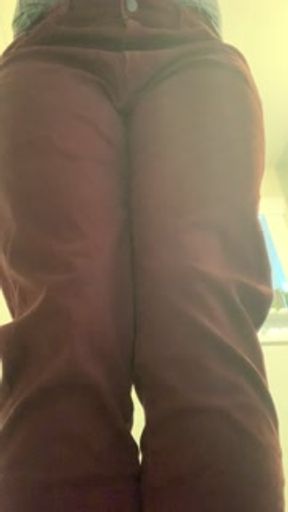 Desperate wetting while parents are home! Shhhh!