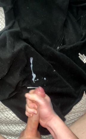 Cumming on My Mates Work Fleece