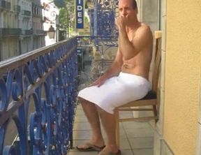 daddy on balcony