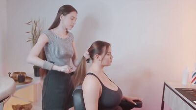 Blonde MILF Liza Massage with Huge Tits Fucks and Rubs Her Big Ass