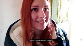 Fucked me in the stairwell while  are at home - Swallowed Sperm - POV