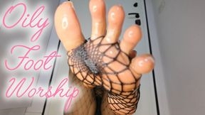 Slippery Fishnets and Oily Sole Worship