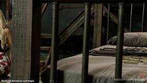 ”Blonde satisfying bound anal fucked”