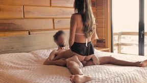 Good man wrecked by pegging until his prostate exploded shaking orgasm