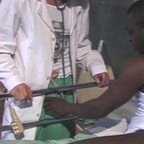 Fucked by  doctor a sexy black boy with XXL cock