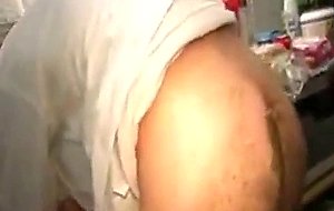 Student ass waxing and blowjobs