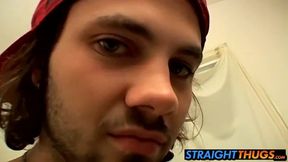 Horny Bam likes to stroke his dick solo on couch