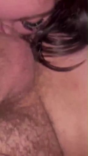 Teen GF gives a cute blowjob to big cock