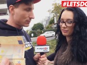 BumsBus - Lilly Foxx Big Ass German Teen Picked Up For Steamy Close Up Car Sex - LETSDOEIT