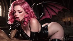 a lustful vampire pinned me down with her huge tits and fucked the living daylights out of me in an abandoned cathedral...[ai]