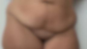 BBW Silk Robe Striptease to Full Nude, Ass Spreading & Deep Fingering