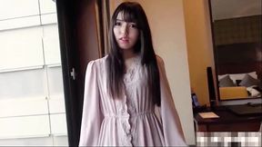 18-year-old japanese black-haired beauty. slender, small breasts, blowjob and creampie sex with a clean shaved pussy. uncensored