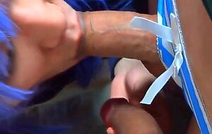 Asian Cosplay CD sucking 2 cocks