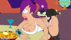 Amy Takes a Ride on Wild Dick During Crazy Futurama Party Action