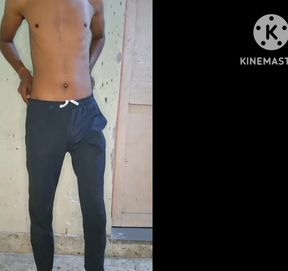 Teen boy body massage