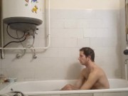 Gergely Molnar - Sensual bath alone after dinner