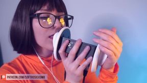 Velma’s glossy braces POV ear feast ASMR Velma dinkley pastel rosie ear licking tingly slurps