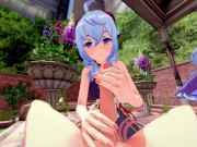 KEQING AND GANYU FOURSOME IN THE GARDENS - GENSHIN IMPACT PORN