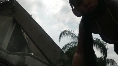 Kitty Diamond was challenged to masturbate in a public place while skating in the stadium with the Lush