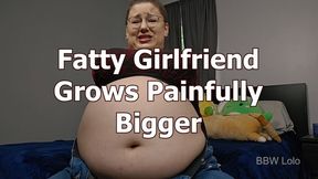 BBW Lolo - Fatty Girlfriend Grows Painfully Bigger (air inflation)