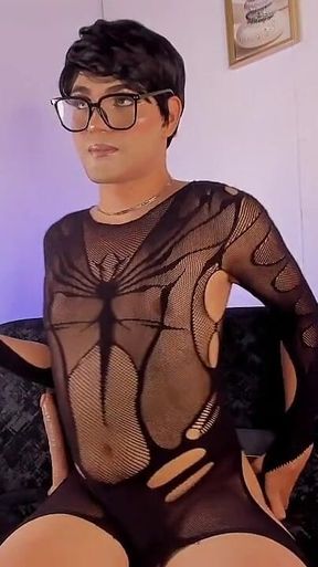 Ken Femboy Dances in Front of the Camera Dressed as a Whore Sissy