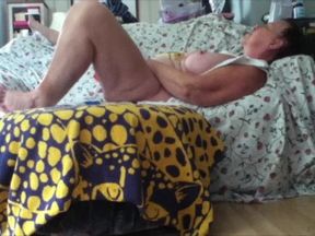 Masturbation followed by Anal Creampie