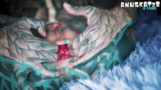 Sprut, orgasme, spruting, gapende &#8211; hore i lateks svelger kuk etter å ha blitt rumpet