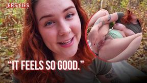 ”Ersties - Adorable American Babe Autumn Finds A Quiet Place To Masturbate Outdoors”