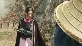 3 Ninjas Dominate One Woman in Steamy Asian Group Scene