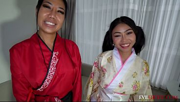 I Got A Happy Ending From Two Asian Masseuses And Then Fucked Them Both - EVIL EROTIC