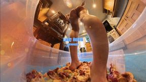 Clean my messy feet and you might get a foot job! - 360VR