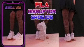 Fila Disruptor Shoejob, Cock Trample and Stomp (Vertical Version) - Tamystarly - Cock Balls Crush, CBT, Bootjob, Trampling, Stomping