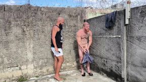 Fucking the Bear Outdoors, I Milked the Bastard&#039;s Ass