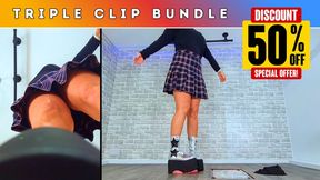 Crushing & Draining Your Cock & Balls TWICE Under My MONSTER Platform Boots (251) - Triple Bundle - 50% Discount!!! - Cum Trample Trampling Crush CBT Ballbusting Shoejob Bootjob Cumshot Ruined Orgasm Humiliation FemDom