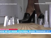 amaninheels | Giant Crossdresser | Giant Loafers in the City (teaser)