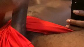 French guy wanks huge black cock on cam