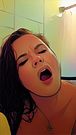 Girl Shower Masturbating | Exhibitionism | Watch me hold it silent