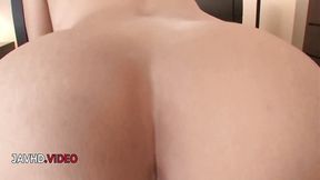 Japanese star passionately licks and takes it deep for a slick &mdash;  intense finish