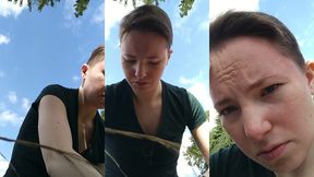 i had to wear a wig for my first (and so far only) out-of-the-house work since lockdown