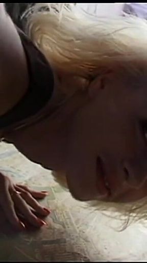 Sexy Blonde Slut Loves to Suck Big Hard Cock