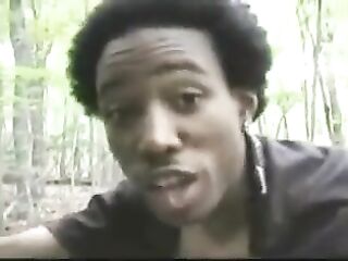 Ebony big beautiful woman fucked right into an asshole in the woods.