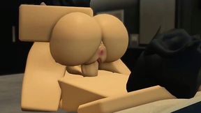 Roblox - Reverse cowgirl on a stranger's dick