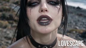 Busty Goth Rough Pounding on Icy Beach (ai)