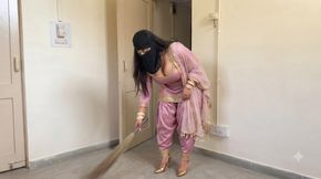 shiny silky satin suit salwar cross dresser indian bhabhi big tits