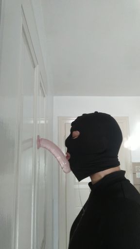 I suck my dildo (deep throat, no cum)