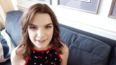 Skinny Gorgeous Slut Step Sis Dahlia Red Records Fucking Her Step Bro To Win Cock A Trophy