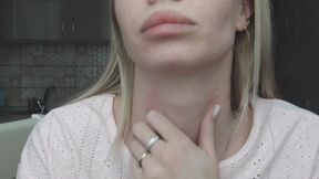 A sweet neck with an Adam's apple! MP4